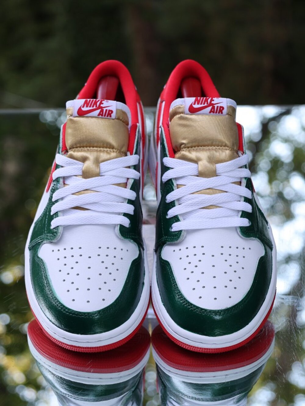 Air Jordan 1 Retro Low OG Red Green Gold - Picture 9 of 15